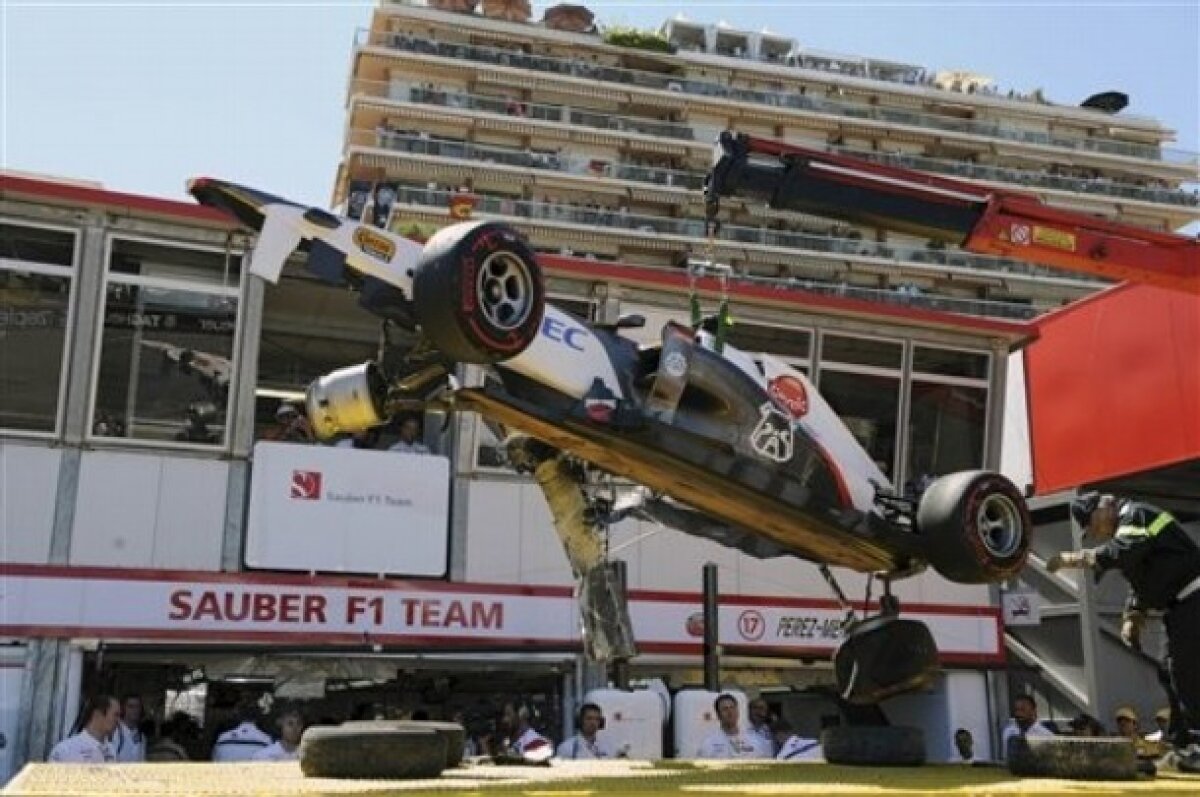 FOTO Sergio Perez a fost externat abia în această dimineaţă după accidentul de la Monaco