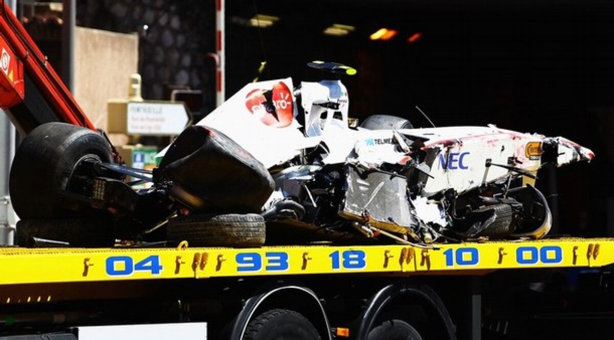 FOTO Sergio Perez a fost externat abia în această dimineaţă după accidentul de la Monaco