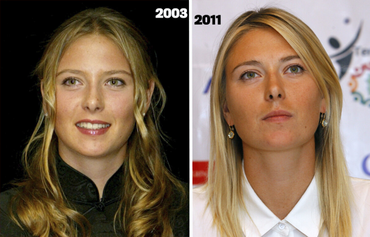 GALERIE FOTO Uite cum arăta Şarapova la debut şi cum arată acum » 10 ani au trecut peste FRUMUSEŢEA turneelor WTA