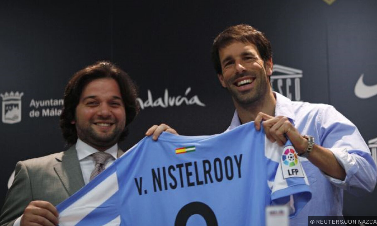 FOTO 20.000 de fani ai lui Malaga au venit la prezentarea lui Van Nistelrooy