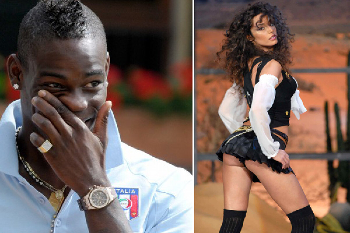 FOTO Balotelli "marchează" şi în afara terenului » A pus ochii pe fosta iubită a lui Ronaldo