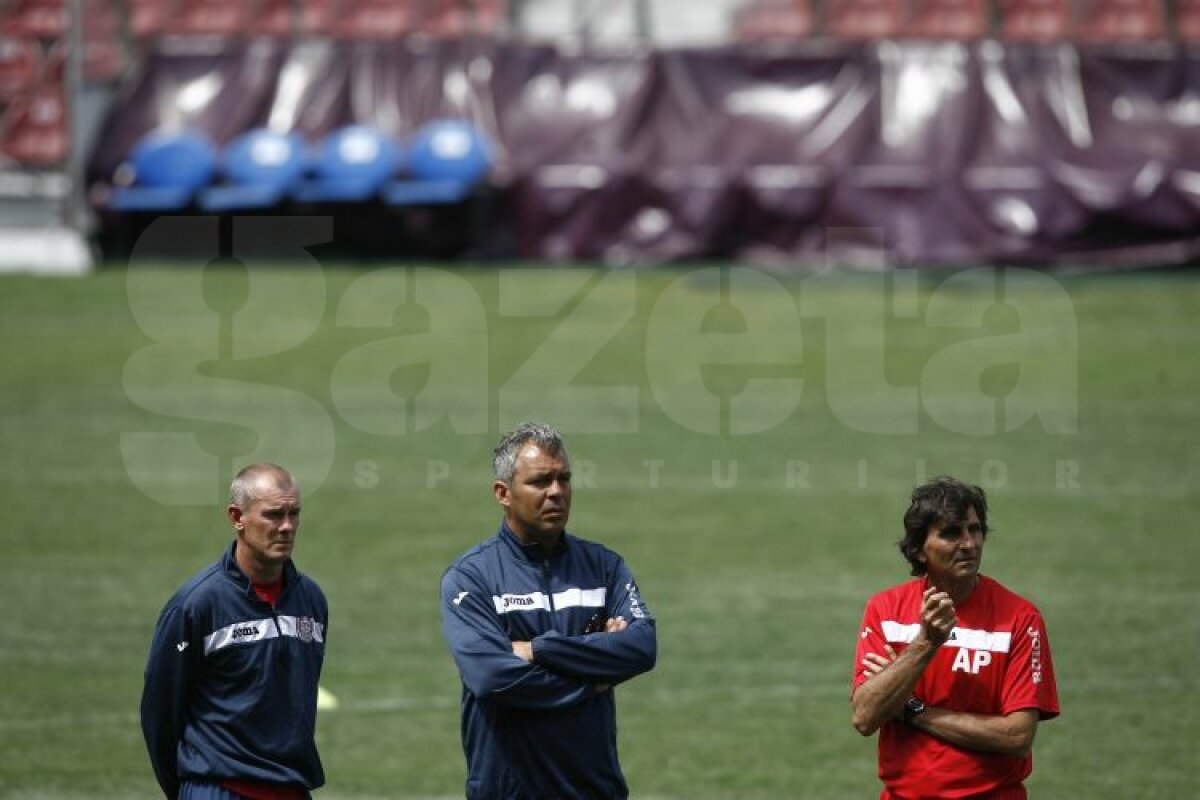FOTO Costa, la primul antrenament. Clujenii învaţă lecţia umilinţei: ”Să vorbim mai puţin şi să jucăm fotbal!”