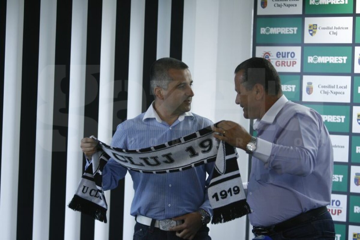 FOTO U Cluj i-a prezentat oficial pe Szukala, Achim şi Nicola. Băjenaru a zis din nou "pas"