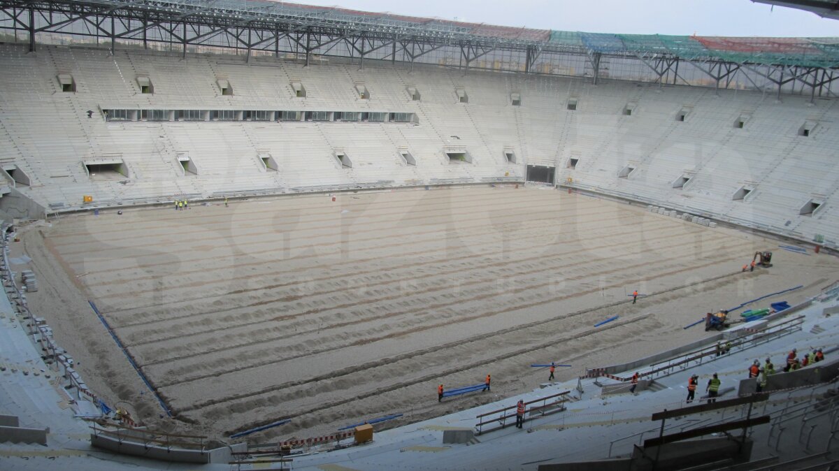 Geamănul "Naţionalului" » Aceeaşi firmă care ridică National Arena lucrează şi pe şantierele poloneze
