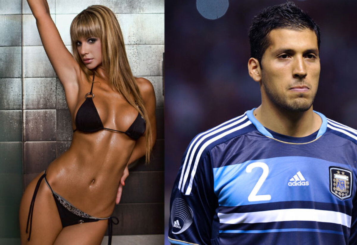 FOTO Dacă tot nu joacă la Real, Garay îi face marcaj strîns unei blonde focoase :D