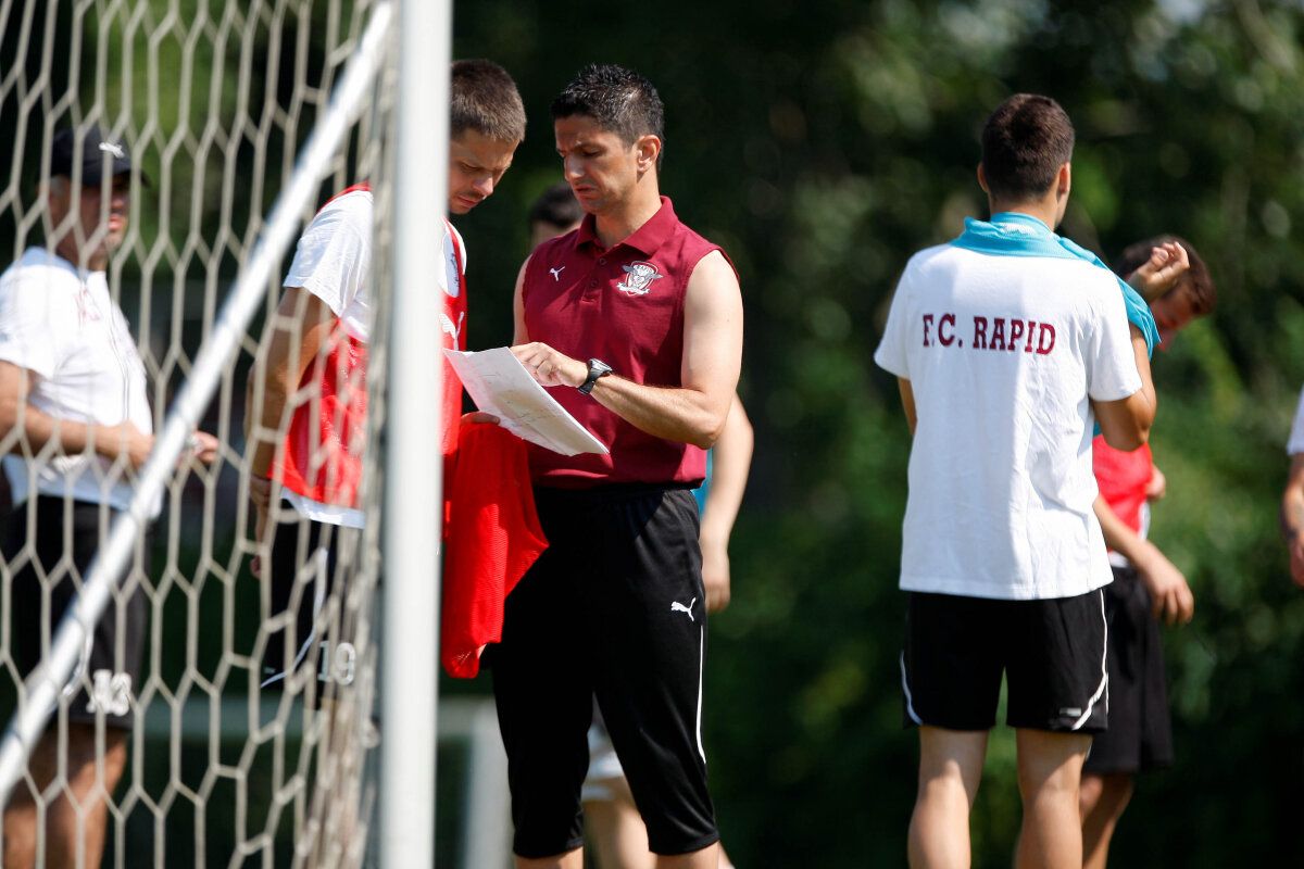 FOTO Burcă şi Creţu au făcut astăzi primul antrenament cu Rapid