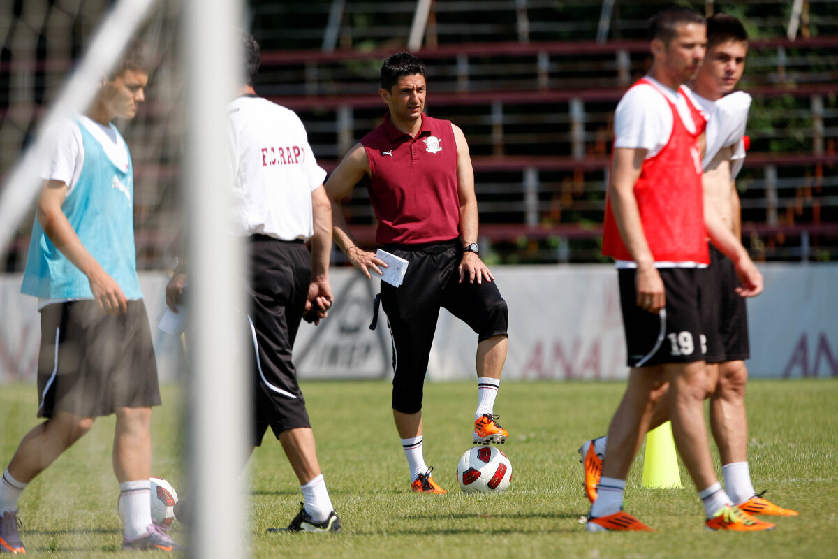 FOTO Burcă şi Creţu au făcut astăzi primul antrenament cu Rapid