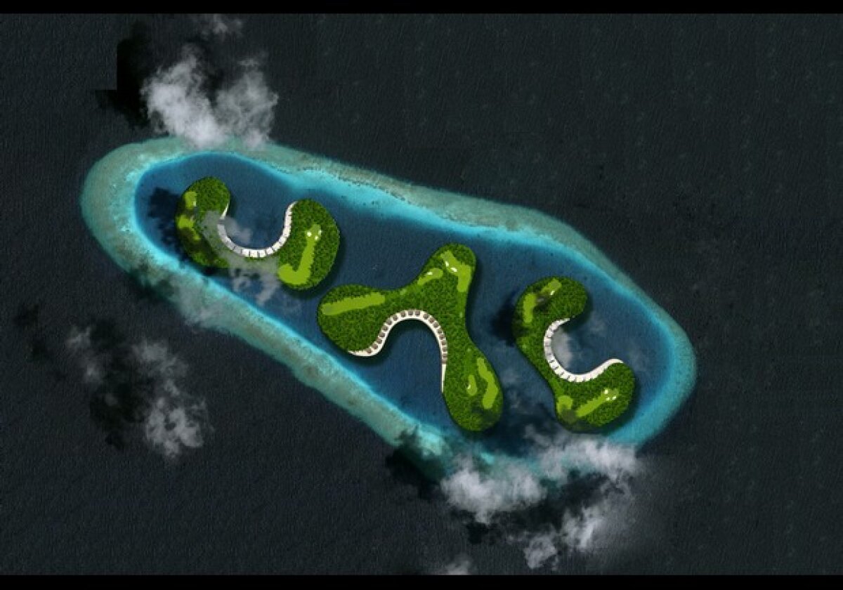 GALERIE FOTO S.F.! Aşa va arăta cel mai scump teren de golf din lume