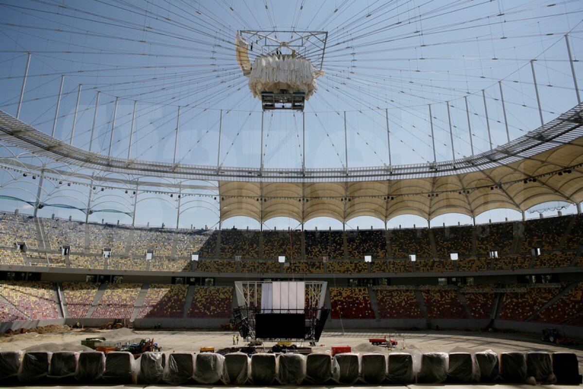 PREMIERĂ Luni e acoperit tot stadionul National Arena! Intră AICI pentru un tur virtual spectaculos