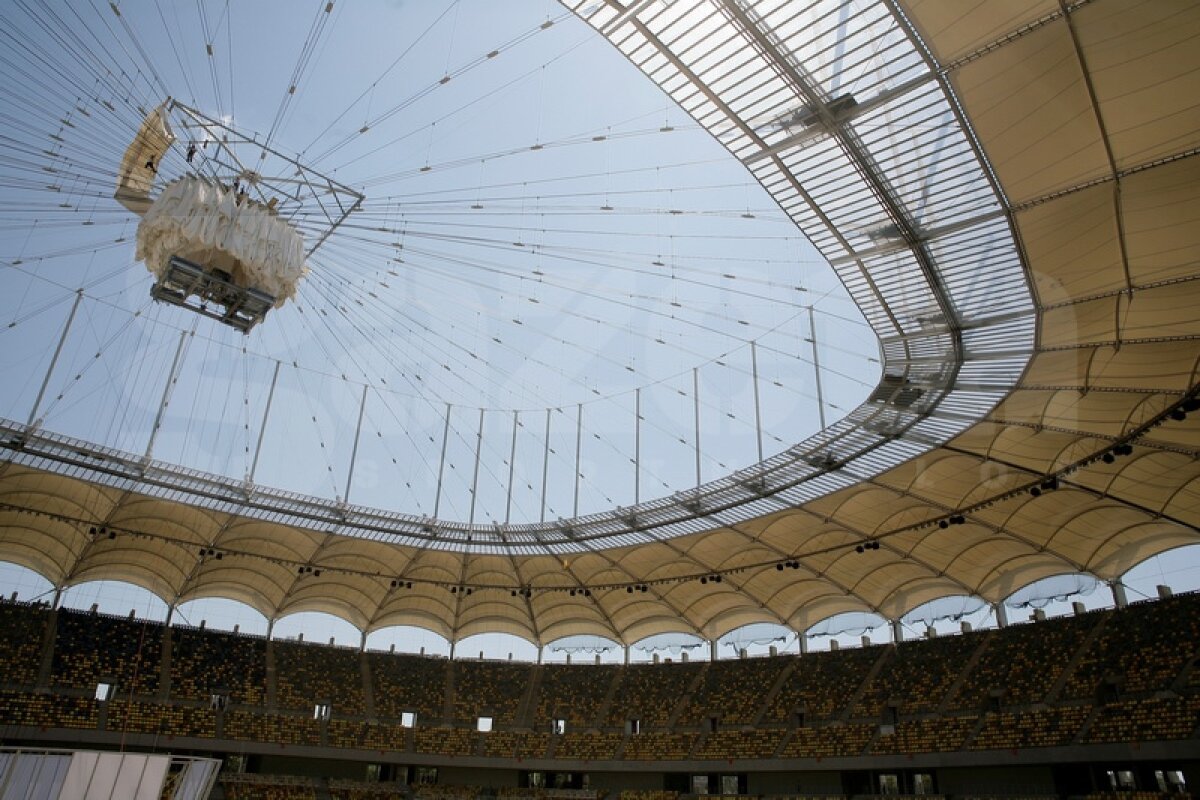 PREMIERĂ Luni e acoperit tot stadionul National Arena! Intră AICI pentru un tur virtual spectaculos