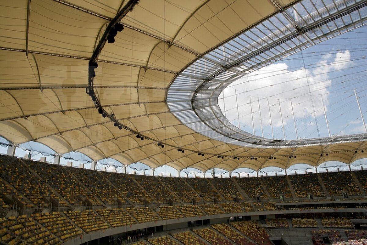 PREMIERĂ Luni e acoperit tot stadionul National Arena! Intră AICI pentru un tur virtual spectaculos