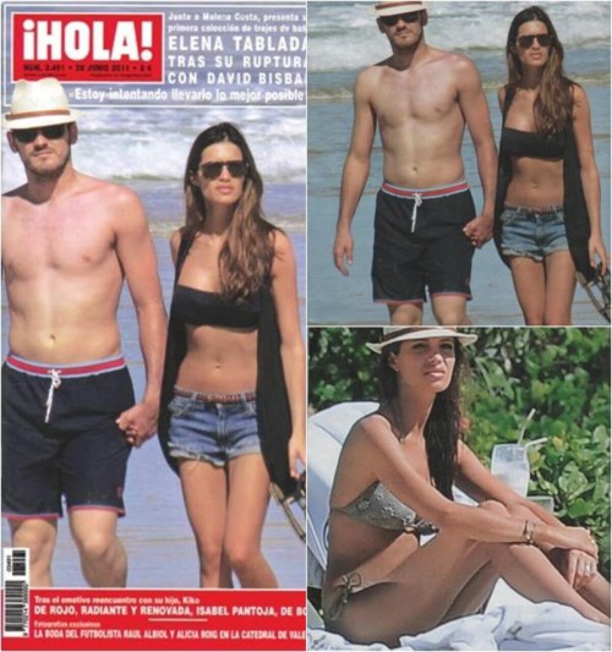 GALERIE FOTO » Casillas şi Sara Carbonero, momente romantice în valurile Atlanticului