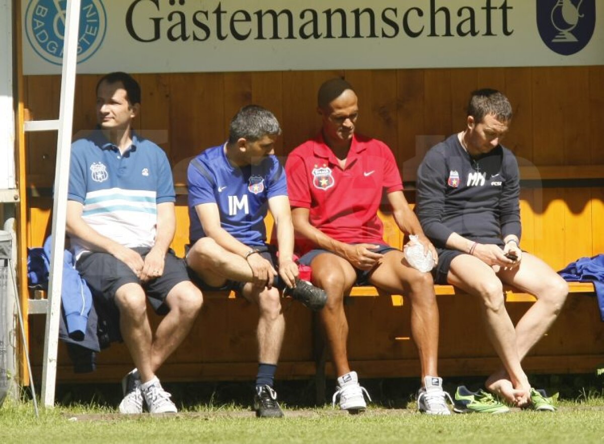 FOTO Gardoş se antrenează normal, Răduţ, Matei şi Brandan, separat. Geraldo, spectator de lux, cu un nou look