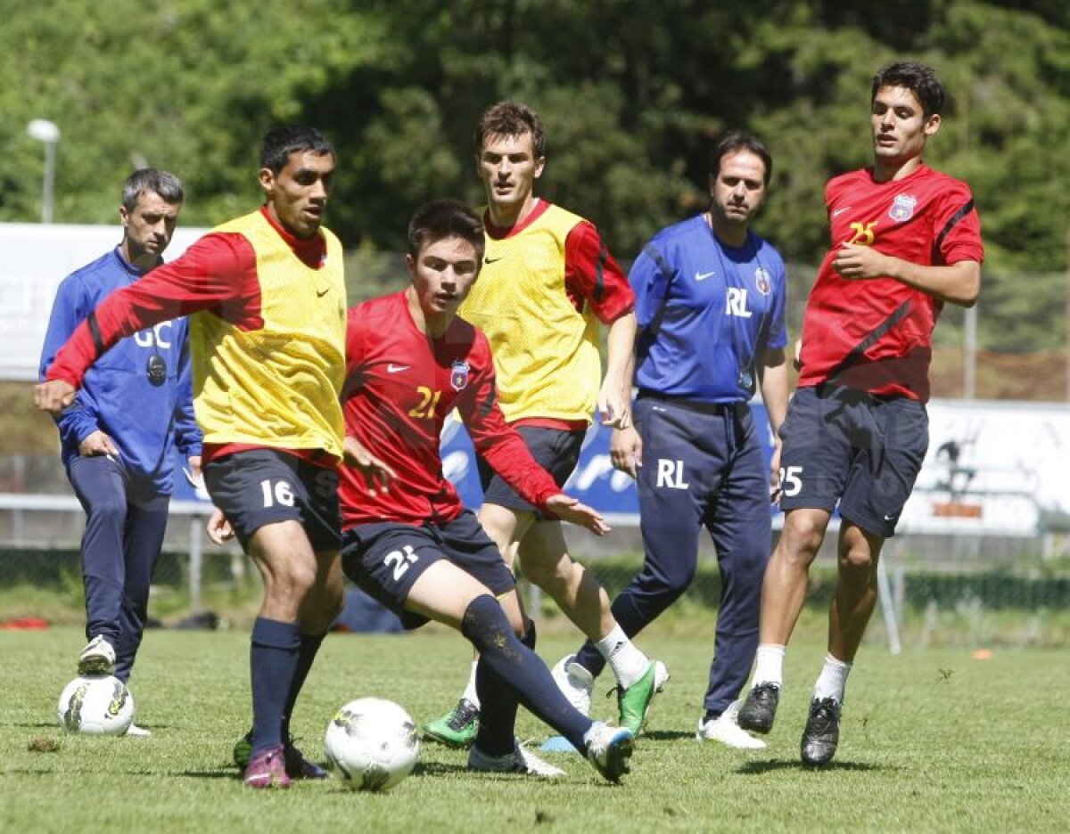 FOTO Gardoş se antrenează normal, Răduţ, Matei şi Brandan, separat. Geraldo, spectator de lux, cu un nou look