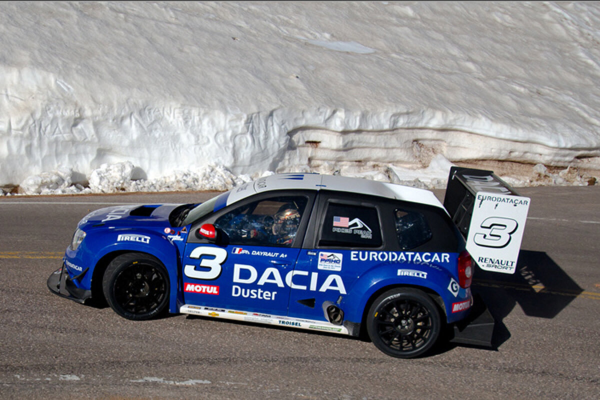 FOTO Dacia Duster, locul trei la Pikes Peak