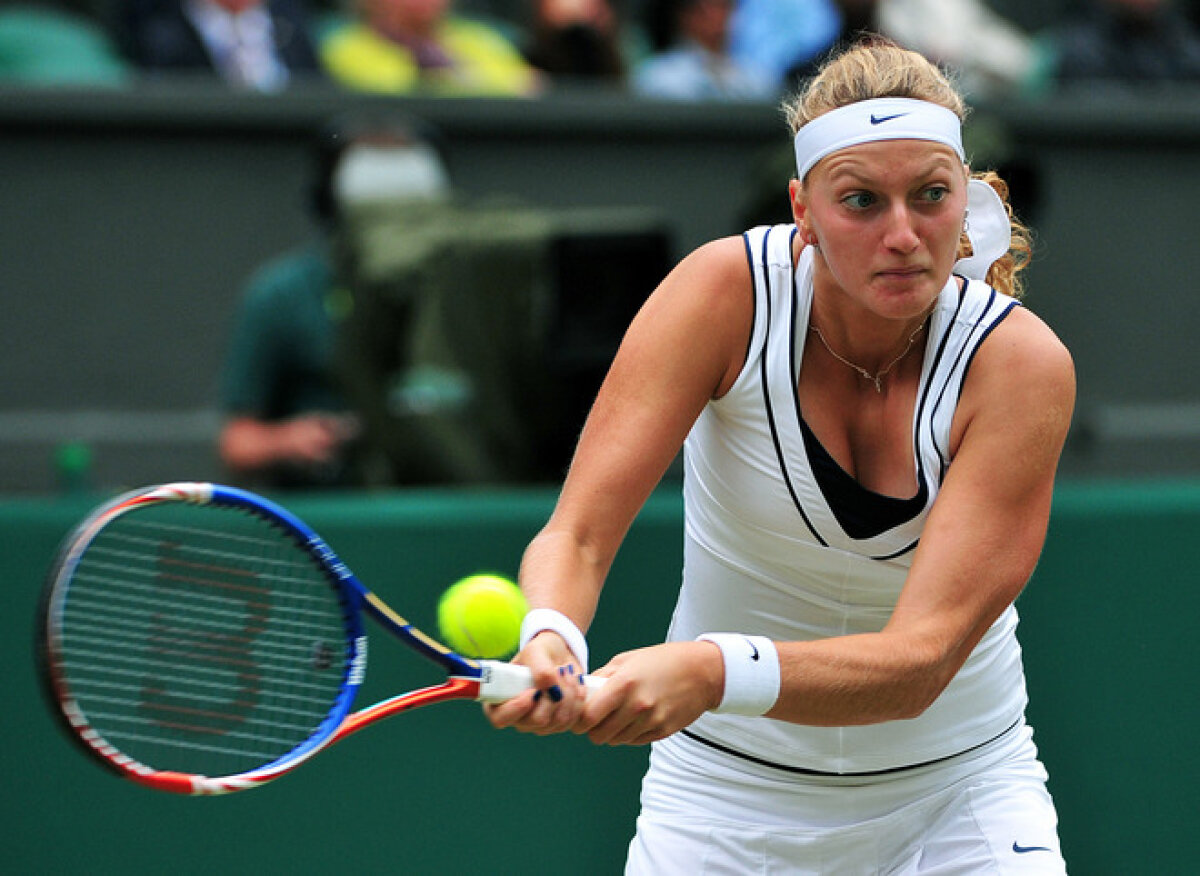 FOTO Petra Kvitova - Maria Şarapova, duelul blondelor din finala de la Wimbledon