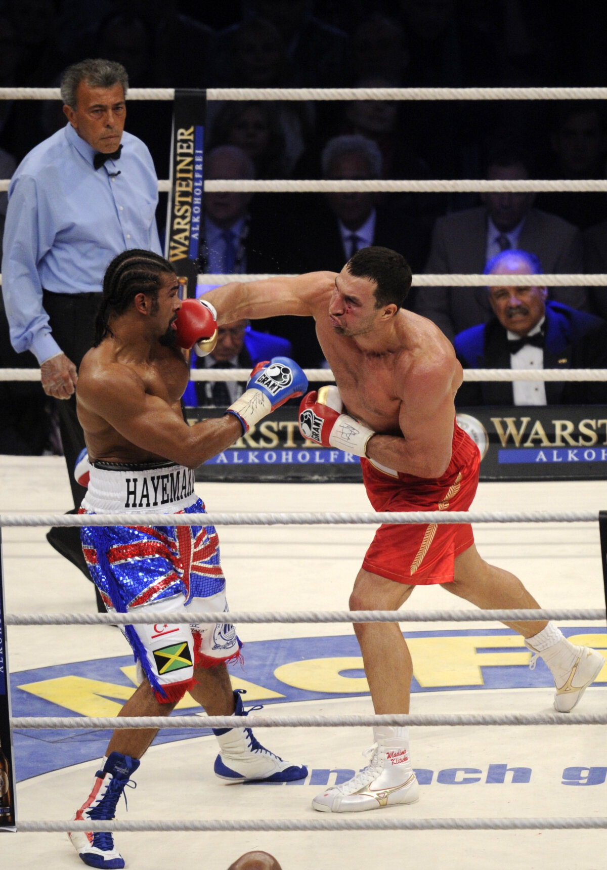 FOTO// Haye după înfrîngerea cu Klitschko: ”Am boxat cu un deget fracturat”