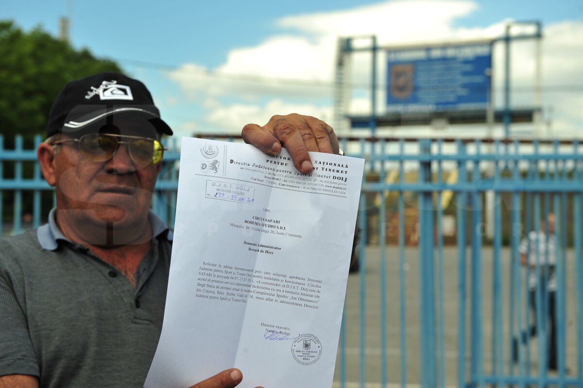 Mititelu şi-a luat amendă 200 de lei, dar a reuşit să mute Circul Safari de la arena Ion Oblemenco