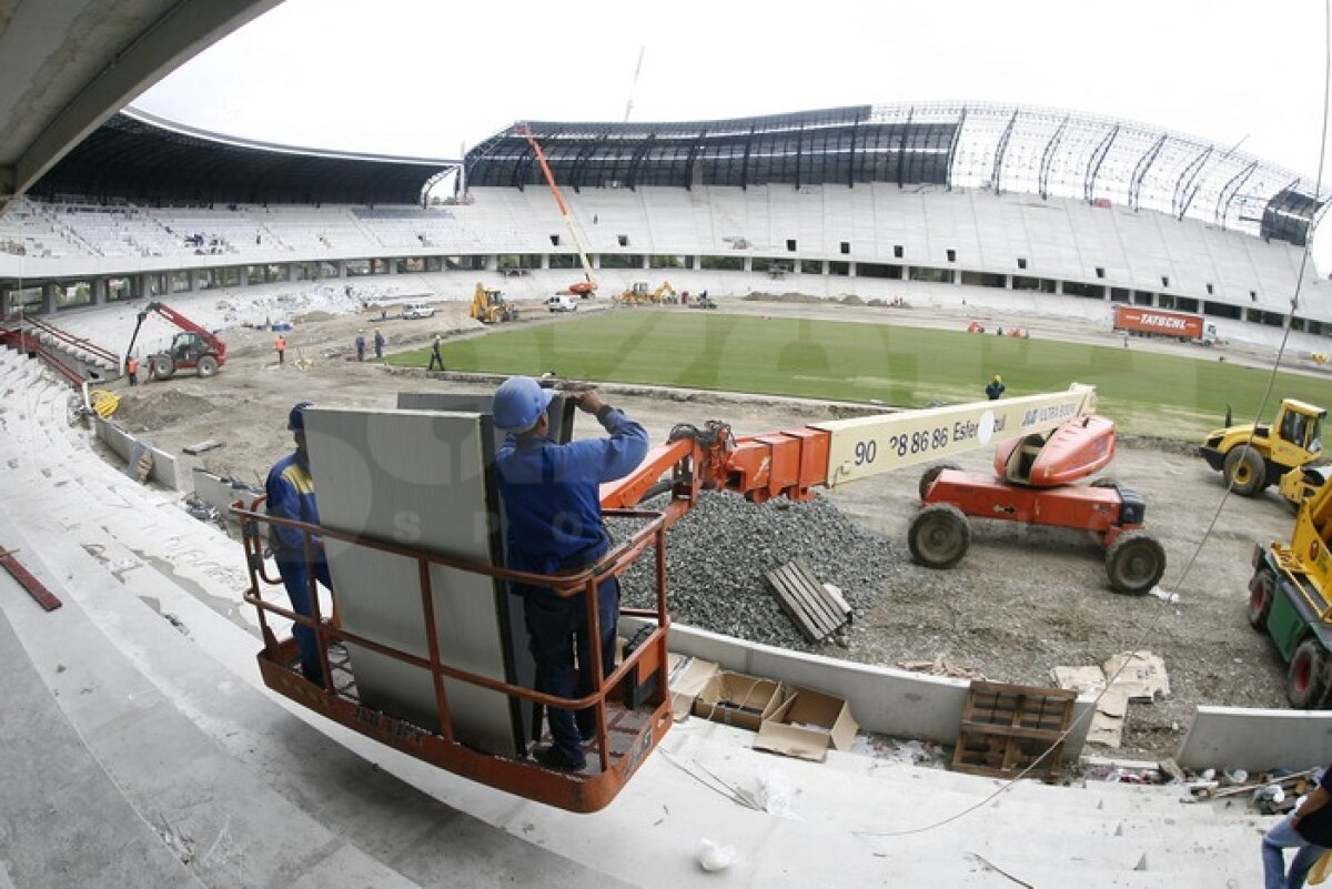 GALERIE FOTO Cifre, termene, costuri: totul despre bijuteria Cluj Arena. Finalizarea e prevăzută cu două luni întîrziere