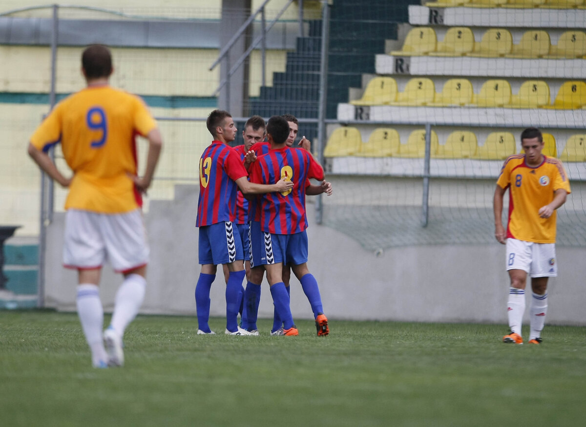 FOTO Naţionala Under-19 a pierdut cu Chindia Tîrgovişte, scor 2-3