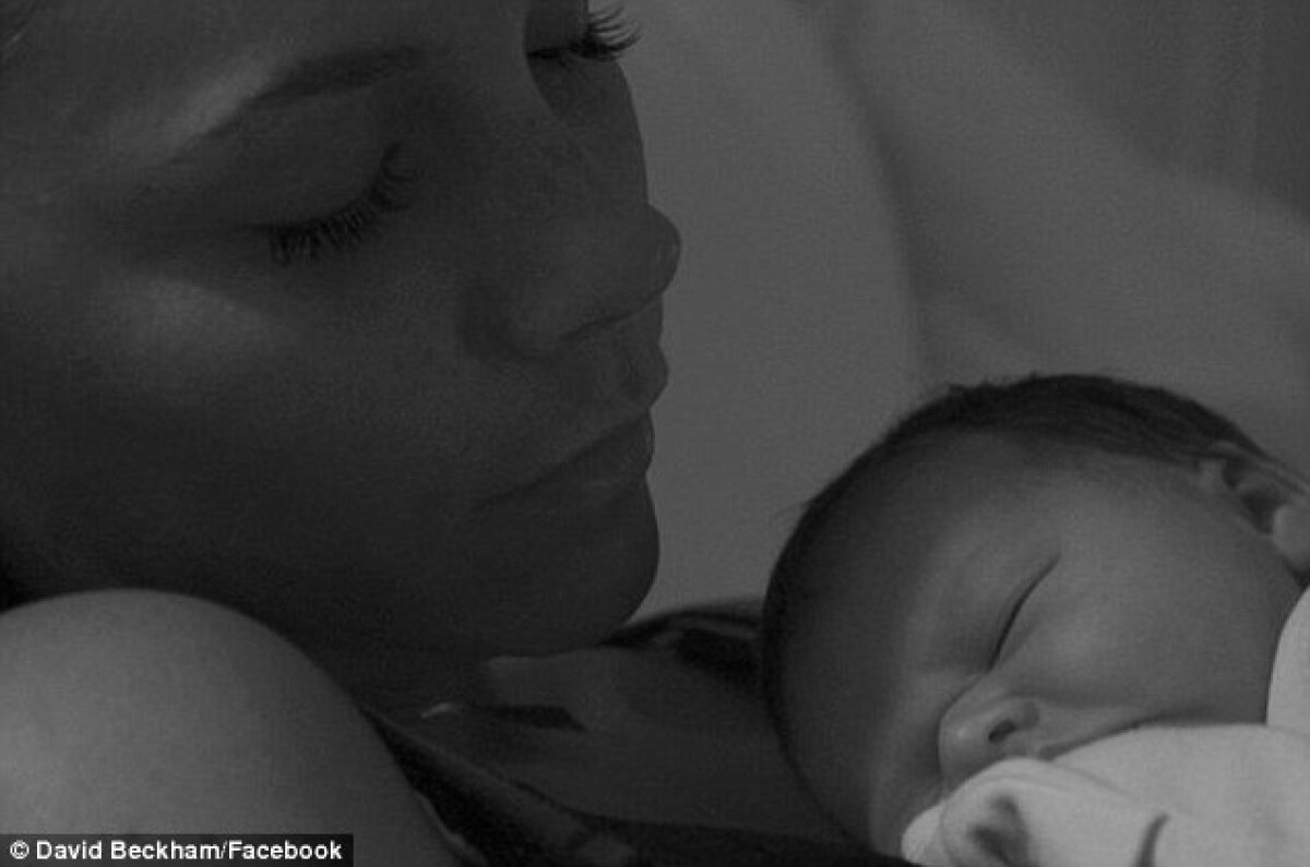 FOTO » Primele poze cu fata lui David Beckham!