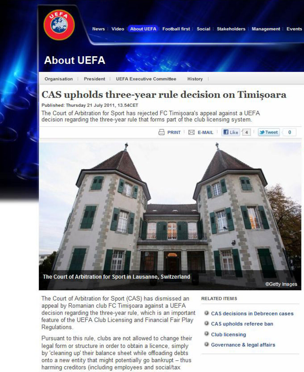 UEFA nu l-a iertat pe Marian Iancu pentru divizarea societăţii » Trei ani la uşa Europei!