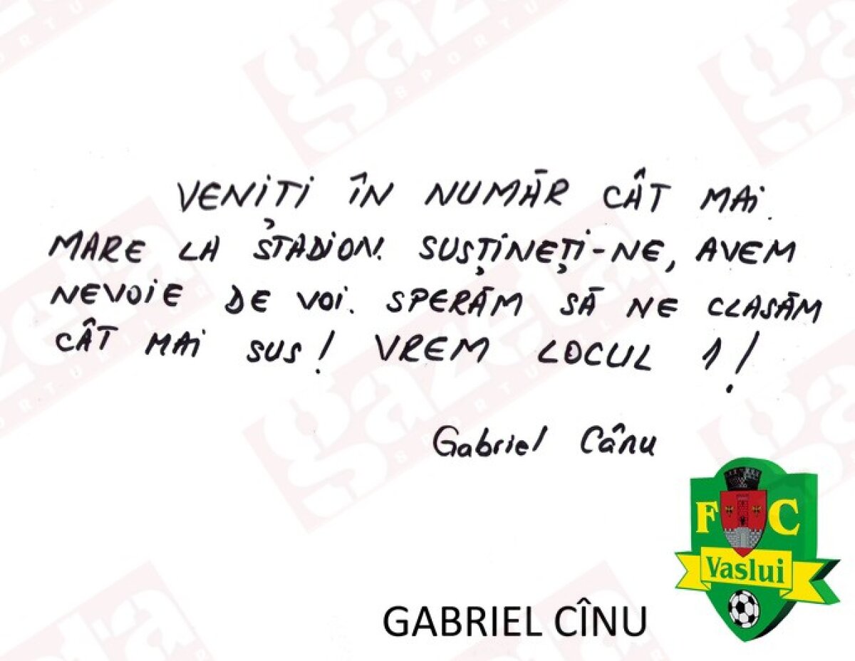 18 căpitani pornesc războiul! » Citeşte mesajele dedicate fanilor transmise prin intermediul GSP