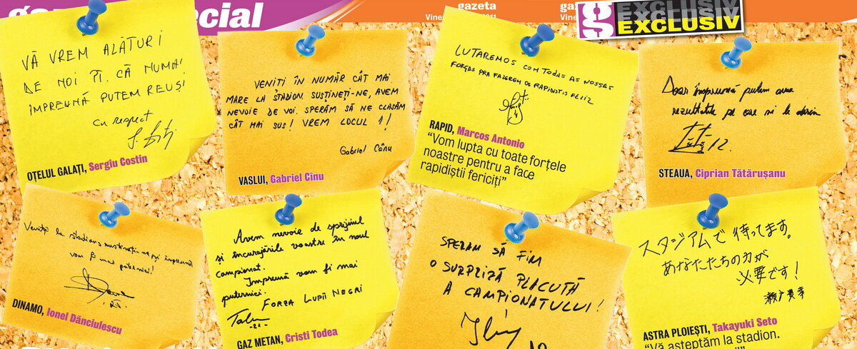 18 căpitani pornesc războiul! » Citeşte mesajele dedicate fanilor transmise prin intermediul GSP