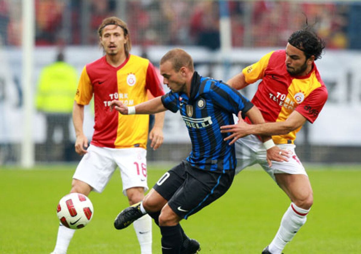 VIDEO & FOTO » Stancu şi Chivu au jucat, dar nu s-au înfruntat în Galata - Inter 0-0