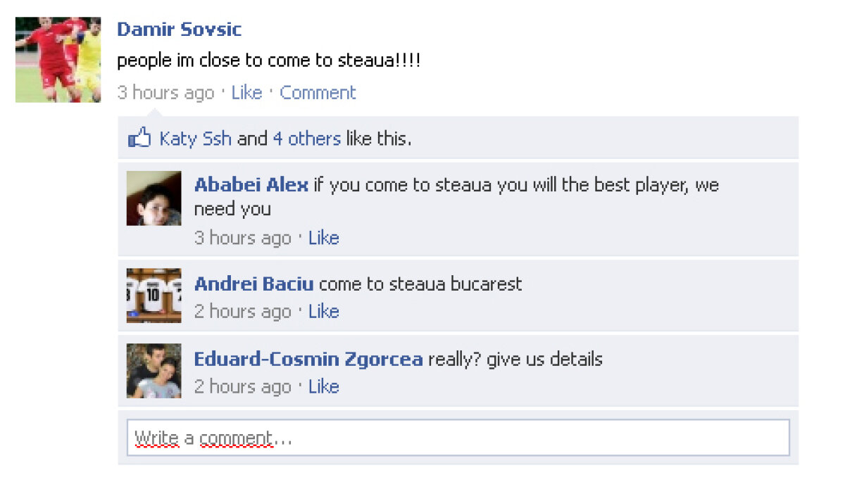 VIDEO Bosniacul Sovsici anunţă pe Facebook: "Sînt aproape de a veni la Steaua"