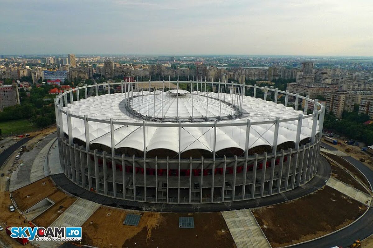 Imagini spectaculoase cu noul stadion National Arena văzut din elicopter!