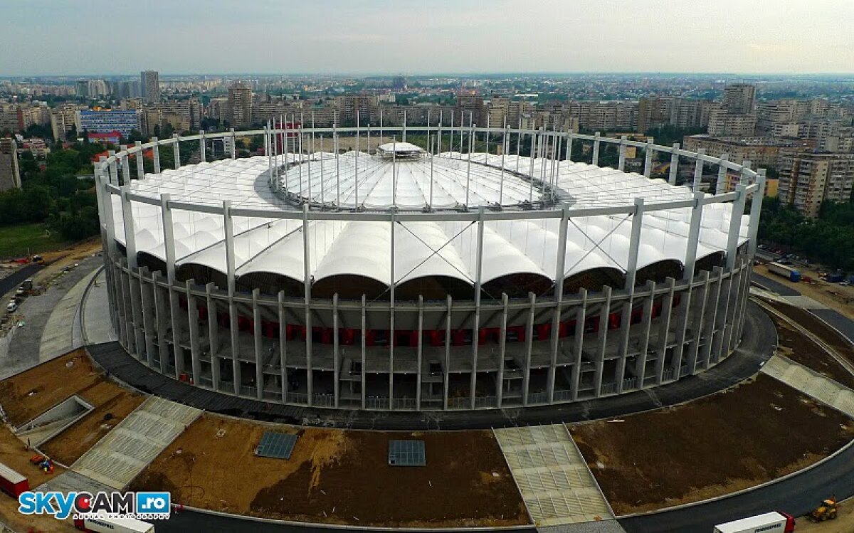 Imagini spectaculoase cu noul stadion National Arena văzut din elicopter!