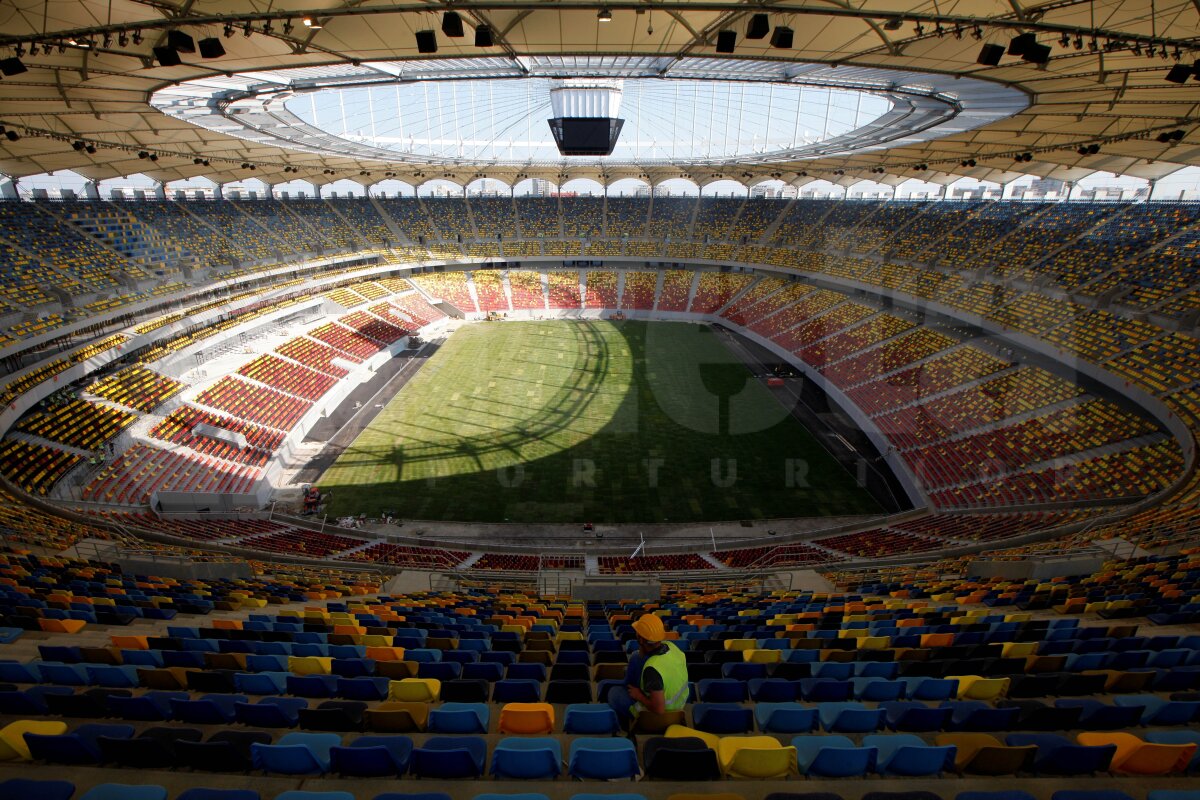 Naţional Arena e gata! Super imagini surprinse azi, cu tot gazonul montat