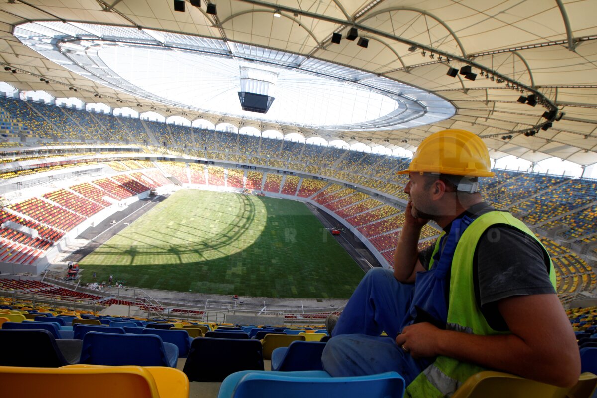 Naţional Arena e gata! Super imagini surprinse azi, cu tot gazonul montat