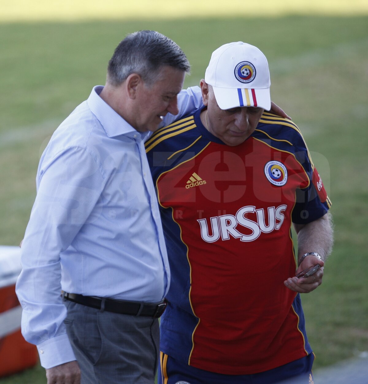 FOTO » Victor Piţurcă la primul antrenament de la revenirea la naţională