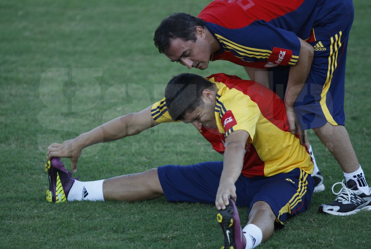 FOTO » Victor Piţurcă la primul antrenament de la revenirea la naţională