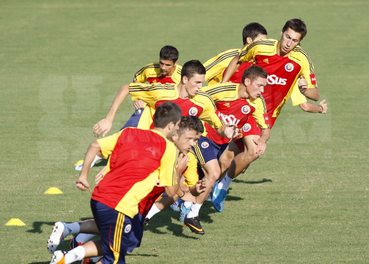 FOTO » Victor Piţurcă la primul antrenament de la revenirea la naţională