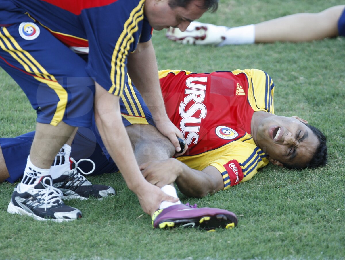 FOTO » Victor Piţurcă la primul antrenament de la revenirea la naţională