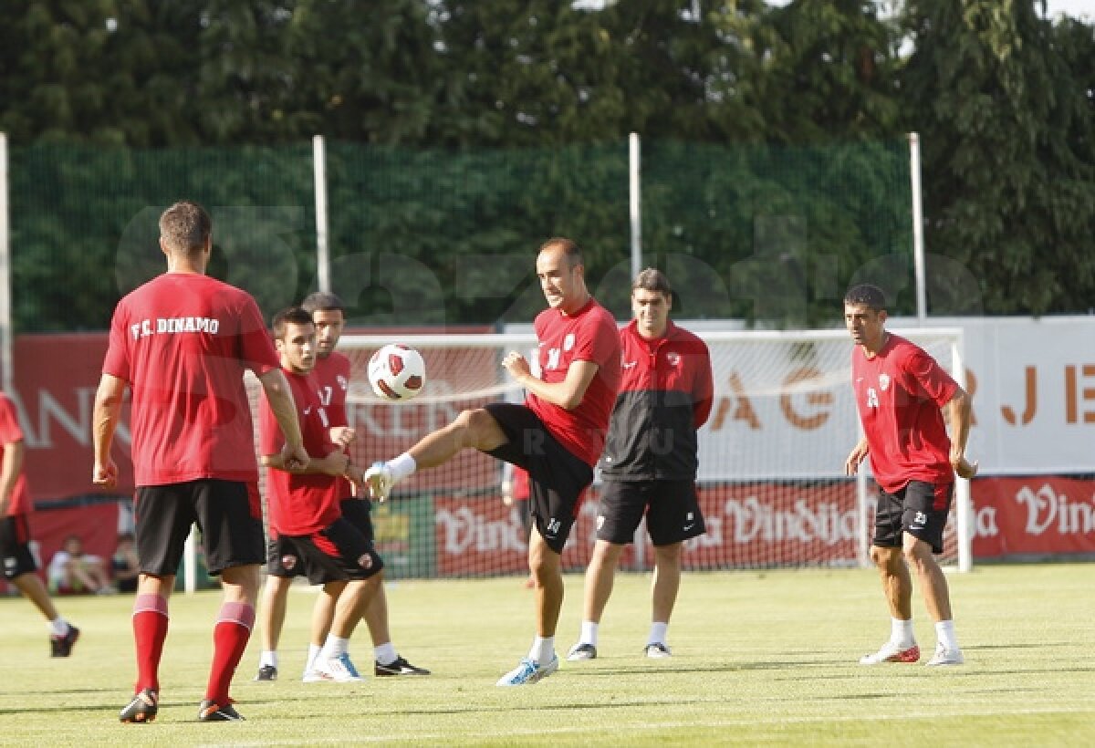 Dinamo s-a antrenat în Croaţia pentru returul cu Varazdin. Alexe a surprins cu noul său look