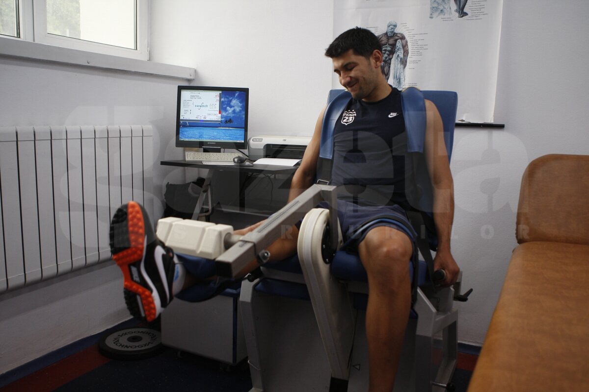 EXCLUSIV / Gazeta a fost ieri prezentă la Testul Isokinetic făcut de Florin Costea » "Simt cum îmi ia muşchiul foc!"