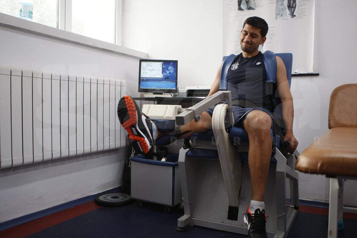 EXCLUSIV / Gazeta a fost ieri prezentă la Testul Isokinetic făcut de Florin Costea » "Simt cum îmi ia muşchiul foc!"