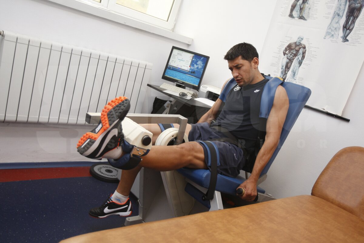 EXCLUSIV / Gazeta a fost ieri prezentă la Testul Isokinetic făcut de Florin Costea » "Simt cum îmi ia muşchiul foc!"