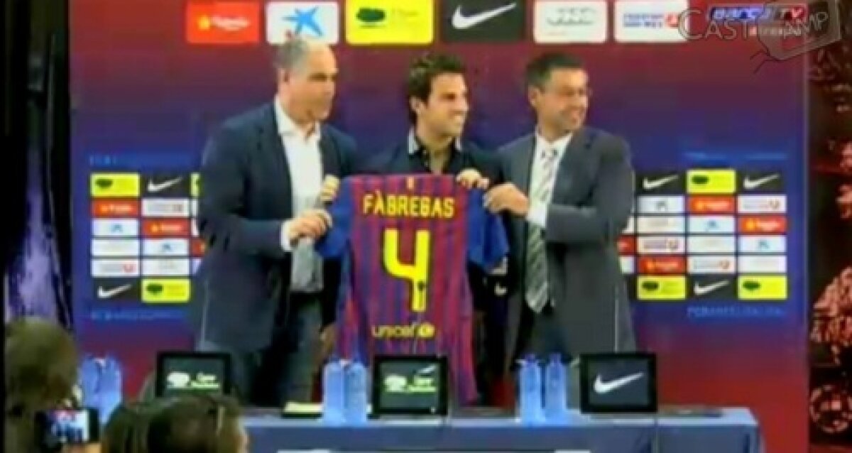 Fabregas a fost prezentat oficial la Barca. Are o clauză de reziliere fabuloasă!