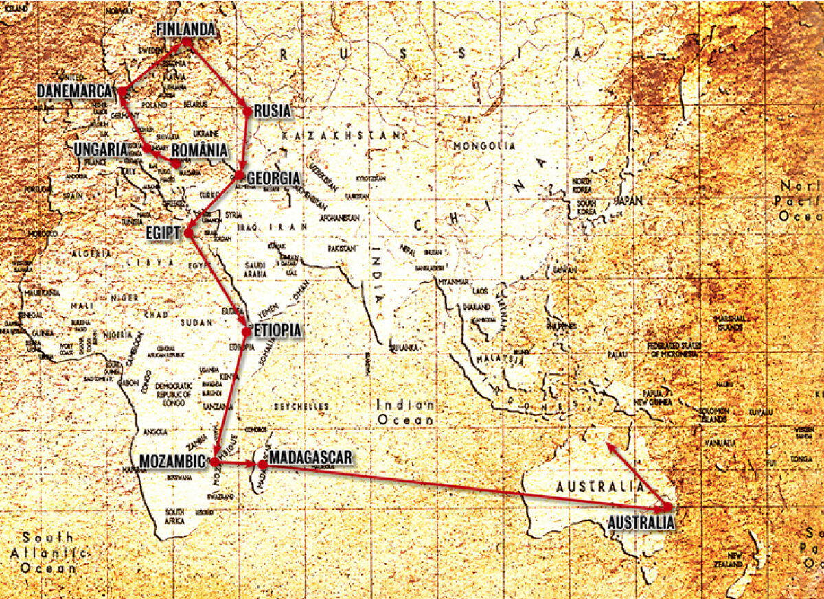 EXCLUSIV 100.000km pe jos în jurul lumii: de la cupolele „învelite în 350kg de aur” la legenda asasinilor din Iran! O aventură monumentală, nespusă, a 4 români: unul a murit drogat cu opiu în India, altul căzut de pe stânci, al treilea cu picioarele amputate!