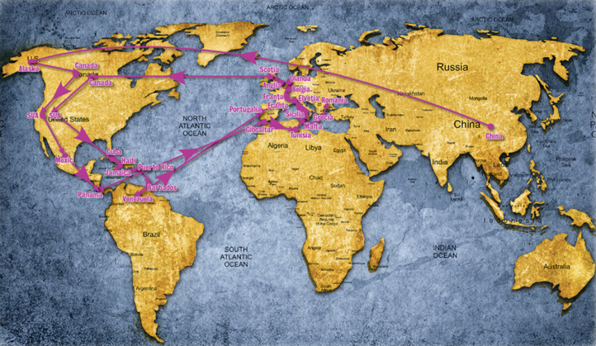 EXCLUSIV 100.000km pe jos în jurul lumii: de la cupolele „învelite în 350kg de aur” la legenda asasinilor din Iran! O aventură monumentală, nespusă, a 4 români: unul a murit drogat cu opiu în India, altul căzut de pe stânci, al treilea cu picioarele amputate!