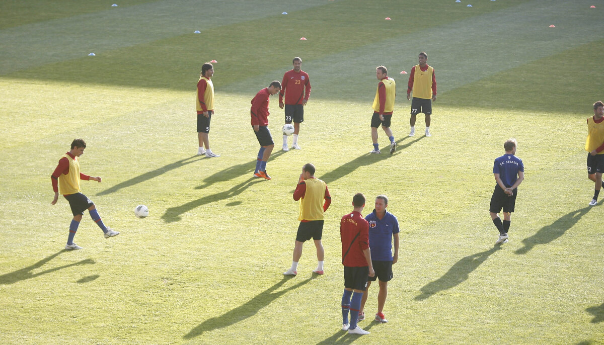 FOTO Steaua, la primul antrenament ca echipa "gazdă" pe stadionul lui CFR