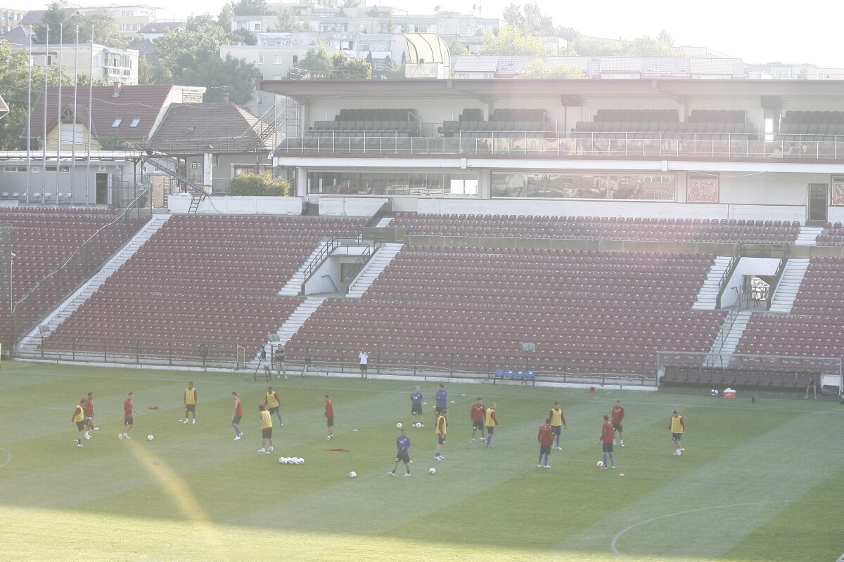 FOTO Steaua, la primul antrenament ca echipa "gazdă" pe stadionul lui CFR