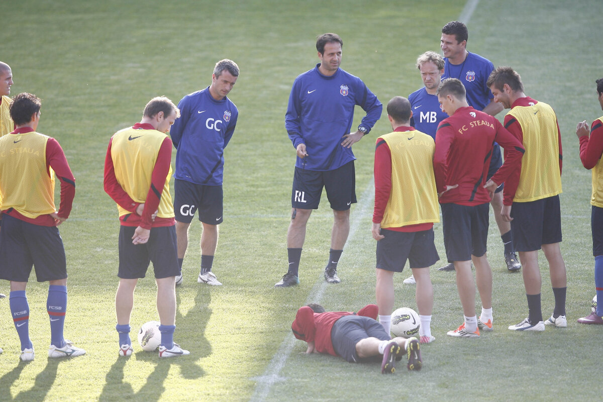FOTO Steaua, la primul antrenament ca echipa "gazdă" pe stadionul lui CFR