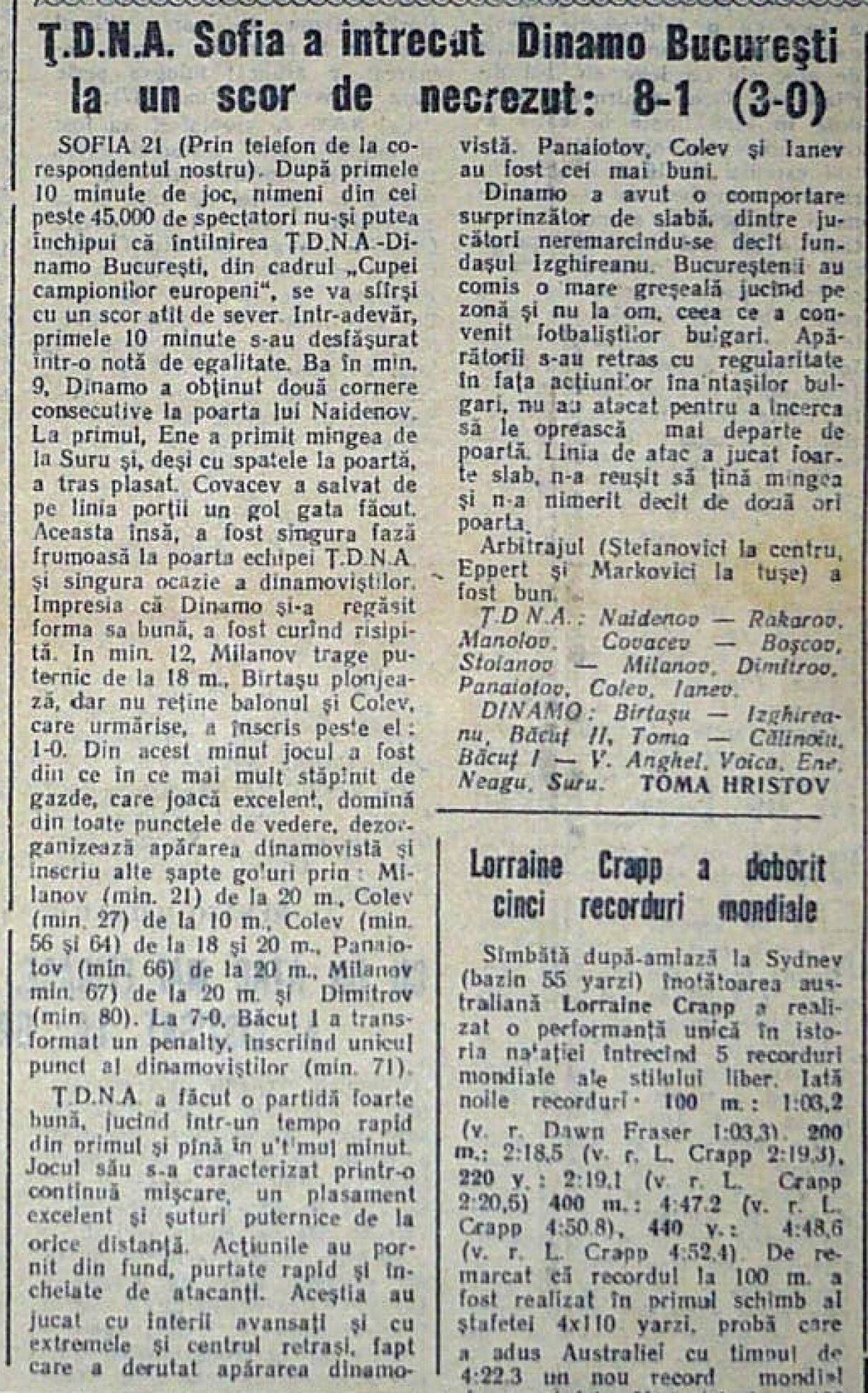 Adversara Stelei, ŢSKA Sofia, a "subordonat" în trecut Dinamo cu 8-1! :D