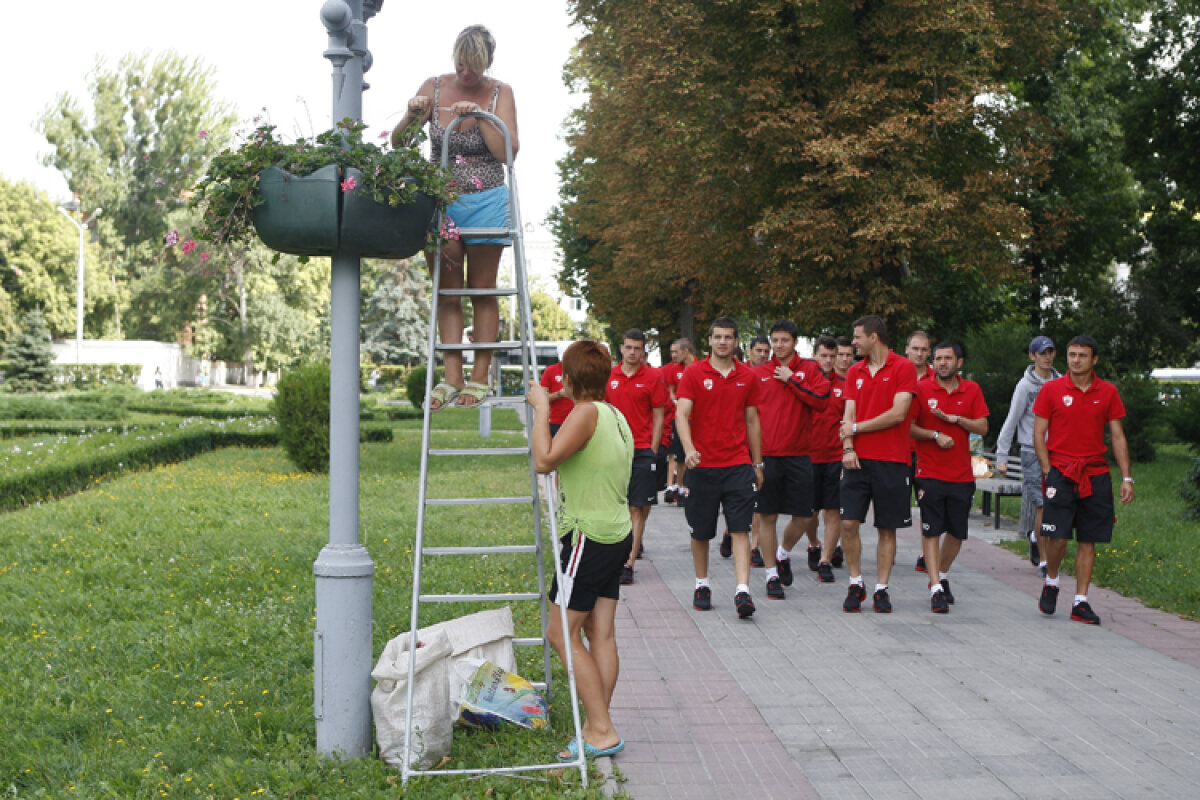 FOTO Dinamoviştii s-au relaxat în parc înaintea jocului cu Vorskla